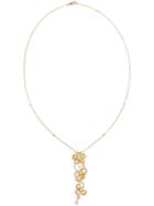 Saqqara 18k Rose Gold And Diamond Meadow Necklace