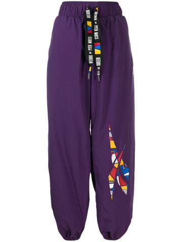 Reebok By Pyer Moss Geometric Logo Track Trousers - Purple