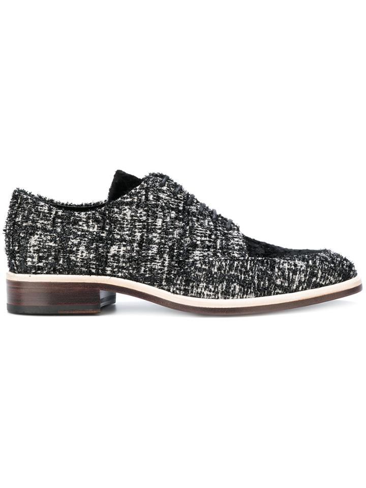 Lanvin Woven Lace-up Shoes - Black