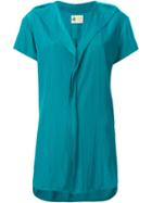 Lanvin V-neck Shirt, Women's, Size: 42, Green, Polyester