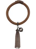 Loree Rodkin Diamond Eye Charm Tassel Bracelt, Adult Unisex, Brown