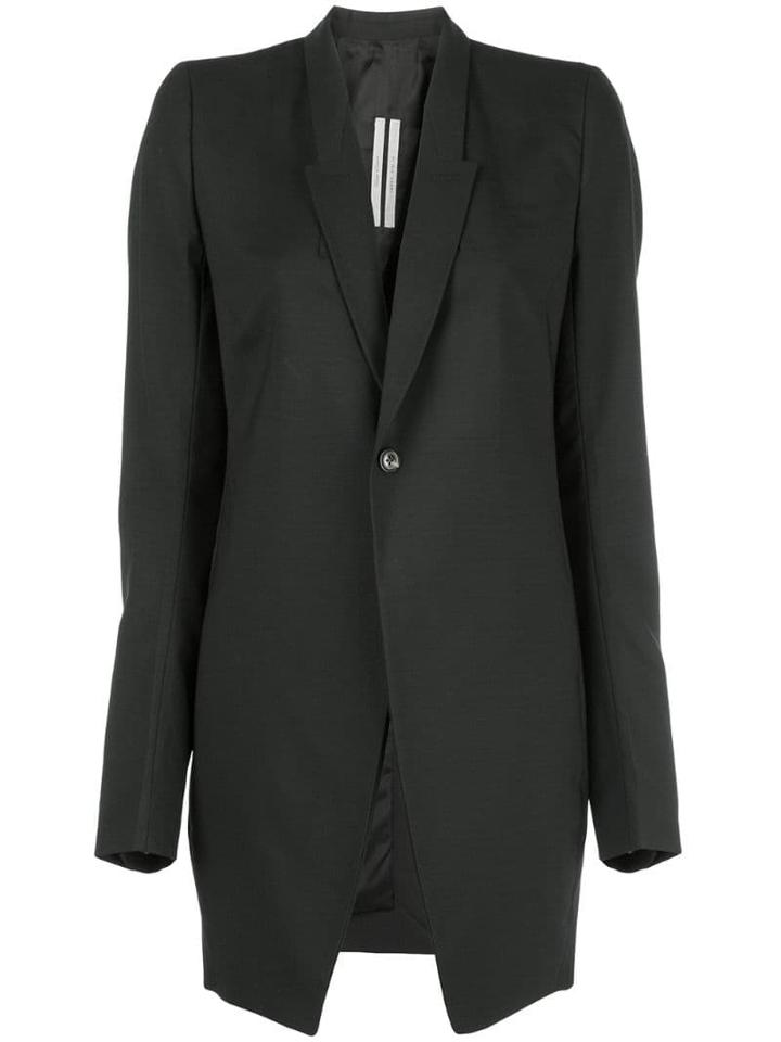 Rick Owens Classic Elongated Blazer - Black