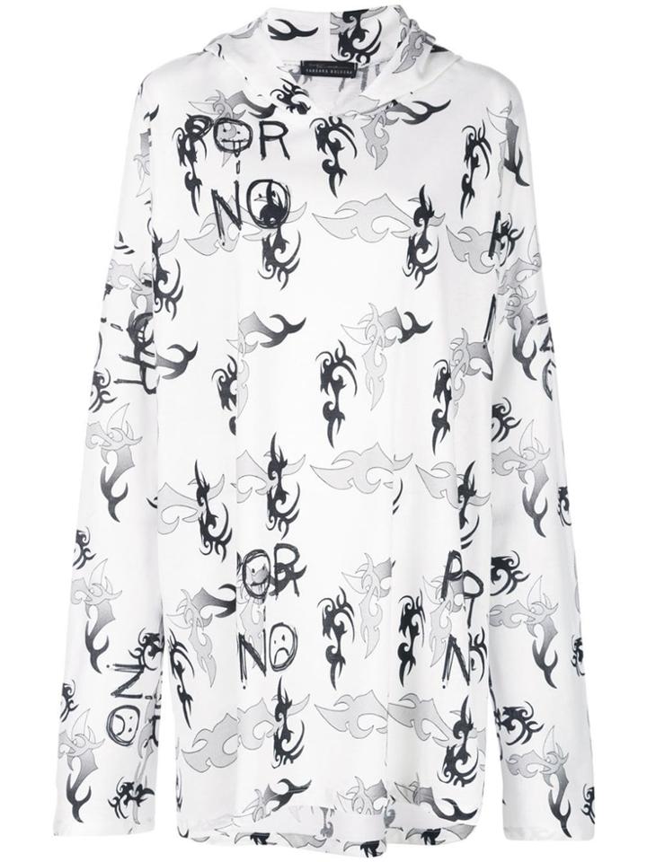 Barbara Bologna Oversized Hoodie - White