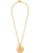 Chanel Pre-owned Layered Logo Medallion Necklace - Metallic