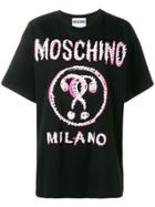 Moschino Scribble Logo T-shirt - Black