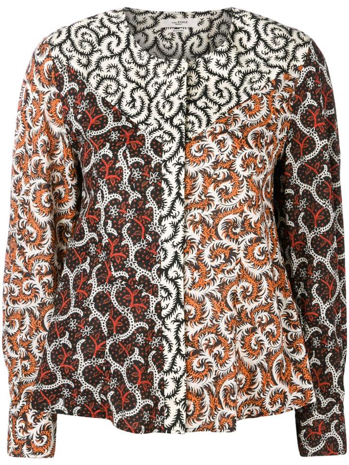 Isabel Marant Étoile Panelled Print Blouse - Neutrals