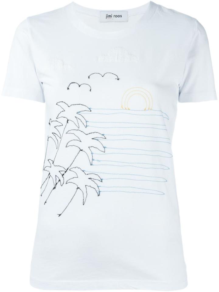 Jimi Roos Embroidered Night Panorama T-shirt