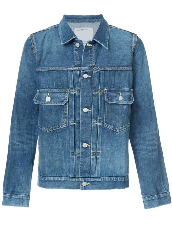 Visvim Stonewashed Denim Jacket - Blue