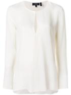 Theory Front Slit Blouse - White