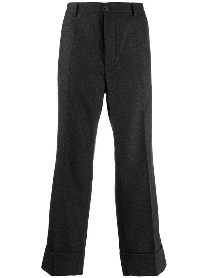 Maison Margiela Straight Pull-on Trousers - Grey