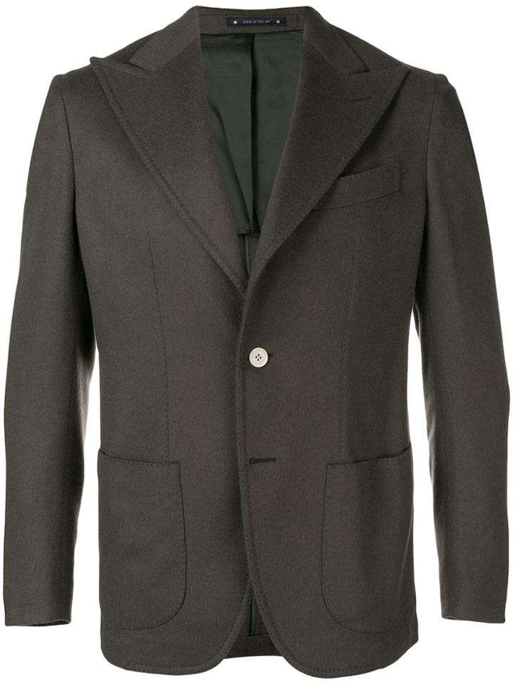Bagnoli Sartoria Napoli Classic Fitted Blazer - Green