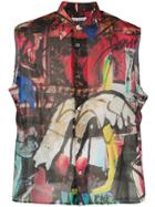 Our Legacy Graffiti Logo Tank Shirt - Red