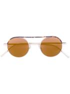 Giorgio Armani - Round Frame Sunglasses - Unisex - Metal (other) - 45, Grey, Metal (other)