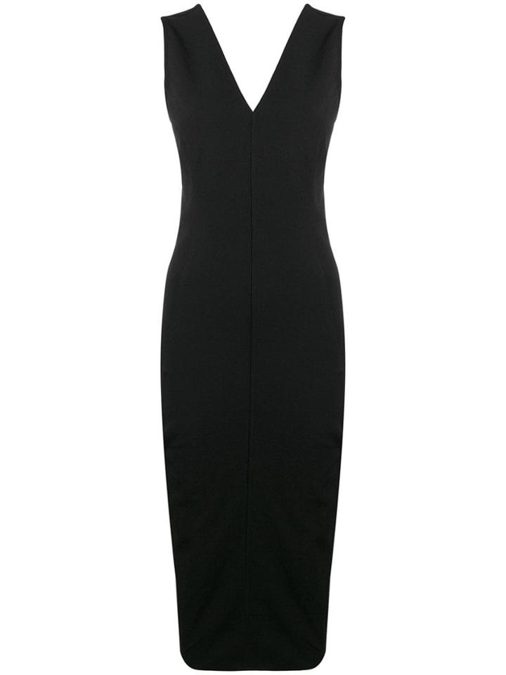 Rick Owens V-neck Tube Dress - Black