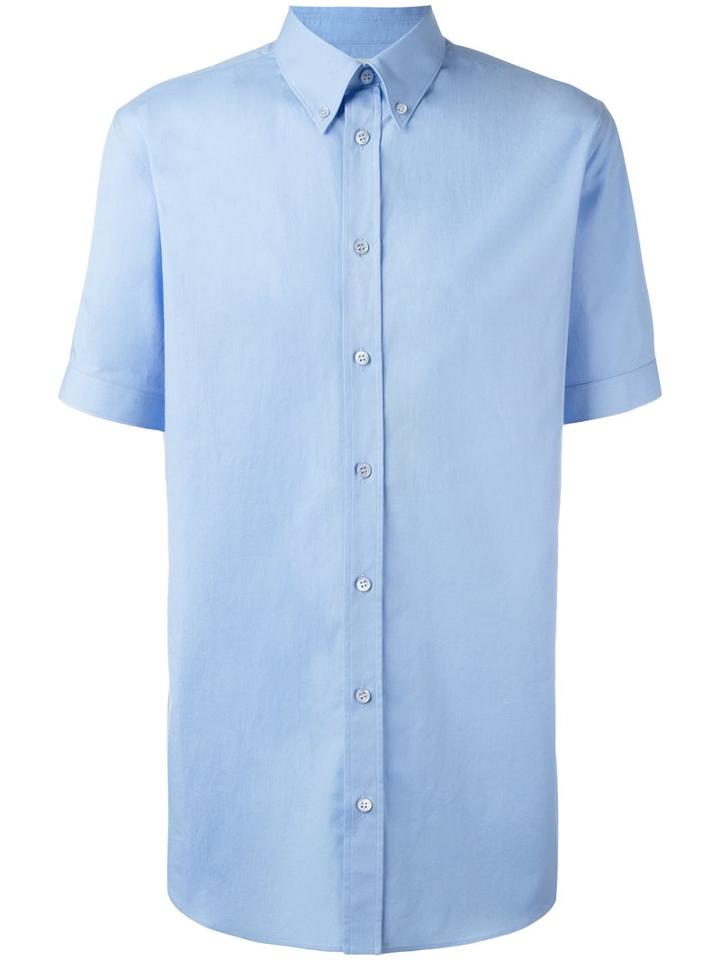 Alexander Mcqueen - Classic Button Down Shirt - Men - Cotton/spandex/elastane - 15, Blue, Cotton/spandex/elastane