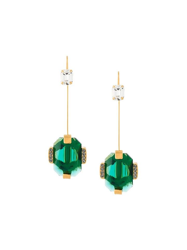 Marni Crystal Earrings, Women's, Metallic
