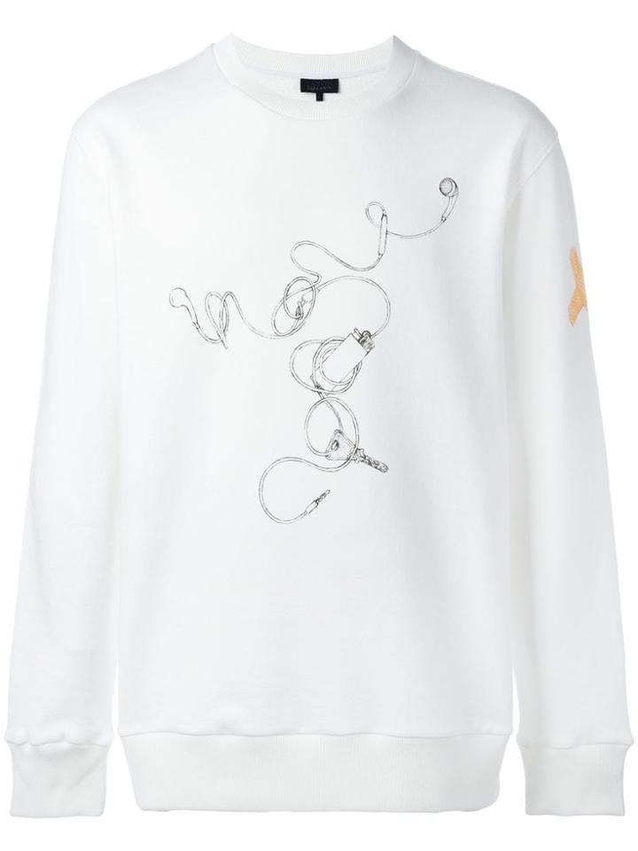 Lanvin Lanvin X Cédric Rivrain Headphones Sweatshirt - White