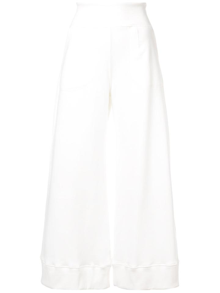 Warm Minimal Sweatpants - White