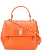 Salvatore Ferragamo Carrie Crossbody Bag, Women's, Yellow/orange, Leather
