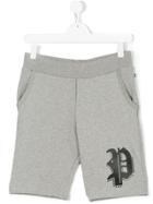 Philipp Plein Junior Track Shorts - Grey