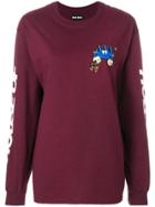 House Of Holland Branded Money Man Sweatshirt - Pink & Purple