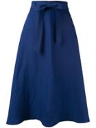 Ballsey Tie Waist Midi Skirt - Blue