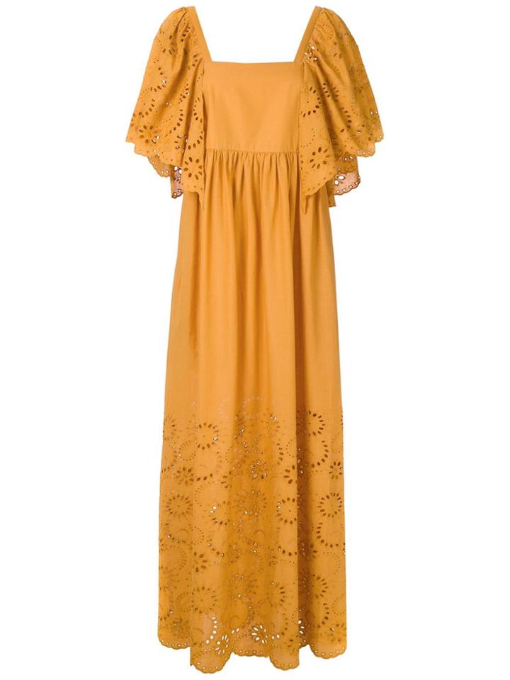 Andrea Marques Andrea Marques Vestidodecoteretobabados Amarelo -