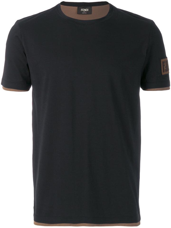 Fendi Classic Fitted T-shirt - Blue
