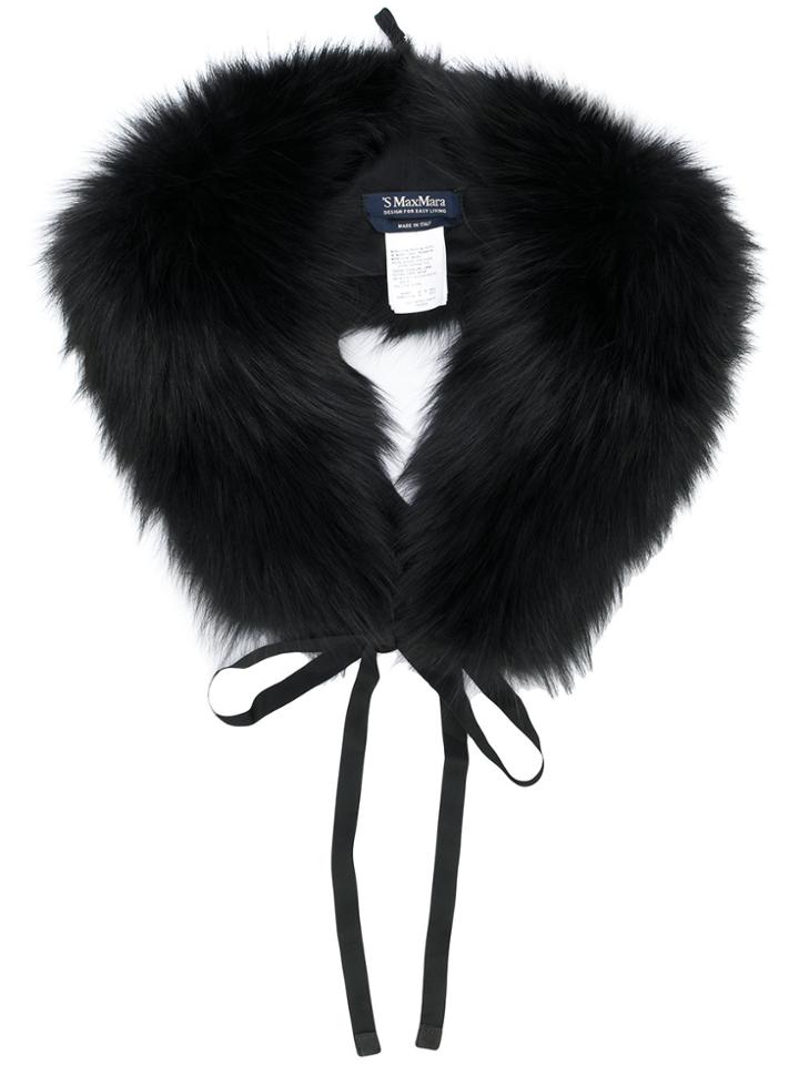 's Max Mara Collar Scarf - Black