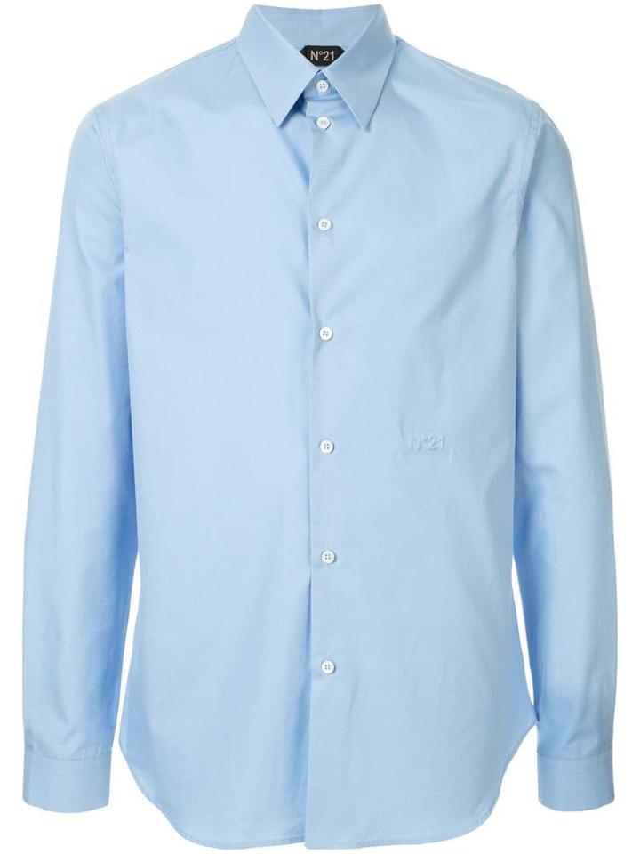 Nº21 Long-sleeve Fitted Shirt - Blue