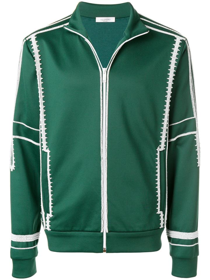 Valentino Ethnic Embroidered Jacket - Green