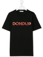 Dondup Kids Contrast Logo T-shirt - Black
