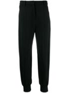 Patrizia Pepe Elasticated Cuff Trousers - Black