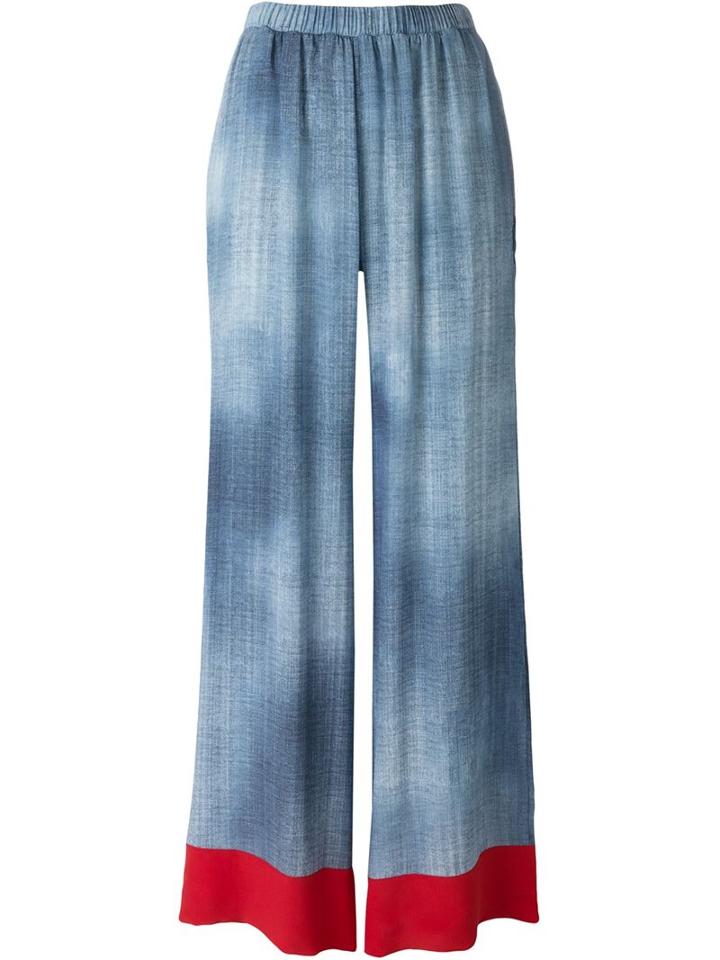 Fendi Denim Print Trousers