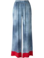Fendi Denim Print Trousers