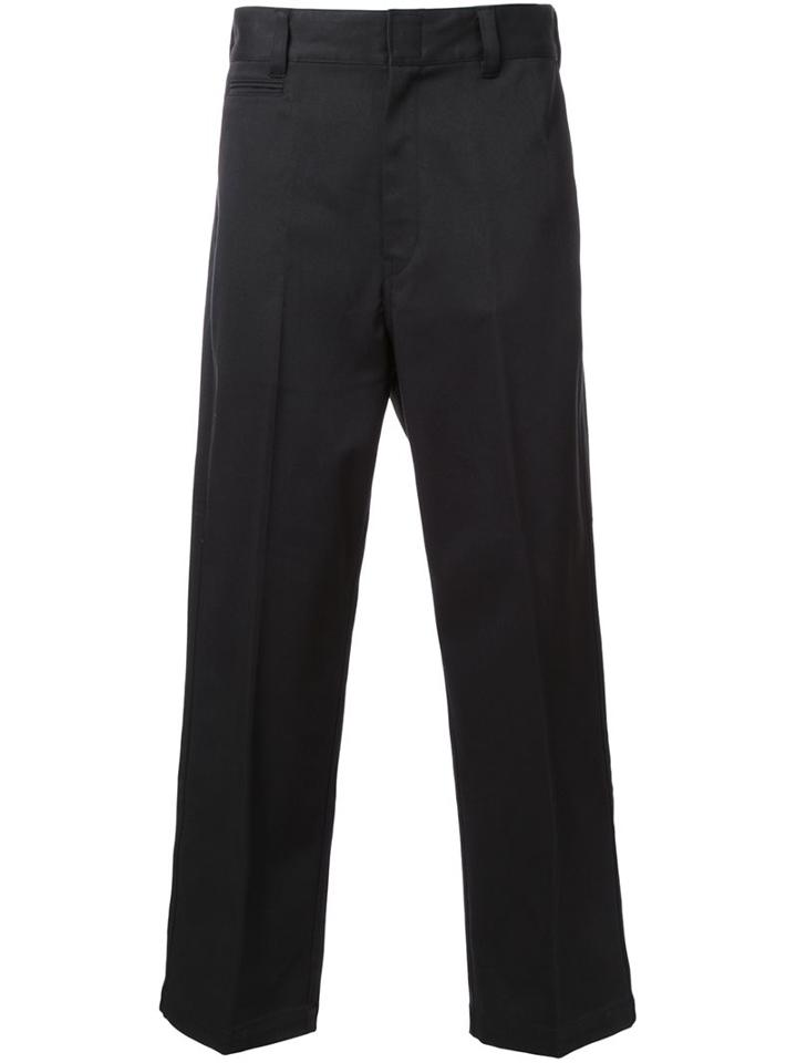 Mr. Gentleman 'mrg Ex Chino' Trousers, Men's, Size: Large, Black, Cotton/polyester/polyurethane