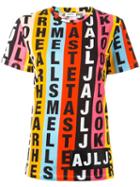 Au Jour Le Jour Letters Print Shortsleeved Sweatshirt, Women's, Size: 42, Cotton