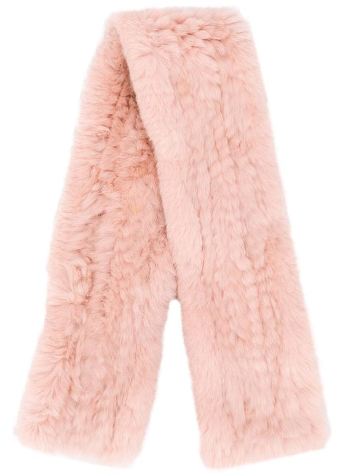 Yves Salomon Soft Fur Scarf - Pink