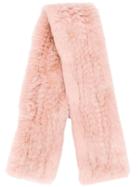 Yves Salomon Soft Fur Scarf - Pink