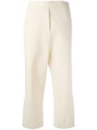 Ellery Wide-legged Cropped Trousers, Women's, Size: 8, Nude/neutrals, Cotton/wool/polyamide/cotton