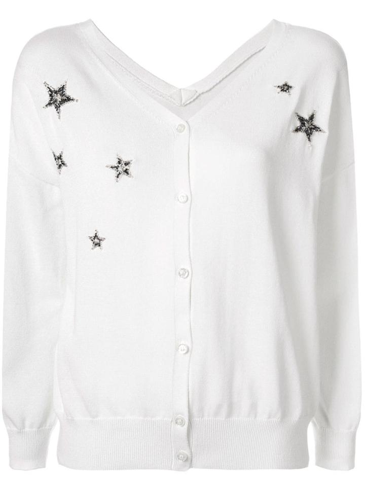 Guild Prime Beaded Star Cardigan - White