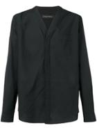 Christian Pellizzari Long-sleeve Kimono Shirt - Black