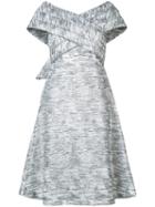 Adeam Flared Dress, Women's, Size: 10, White, Cotton/nylon/polyester/acetate