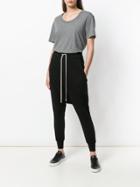 Rick Owens Lilies Wide Loose Track Trousers - Black