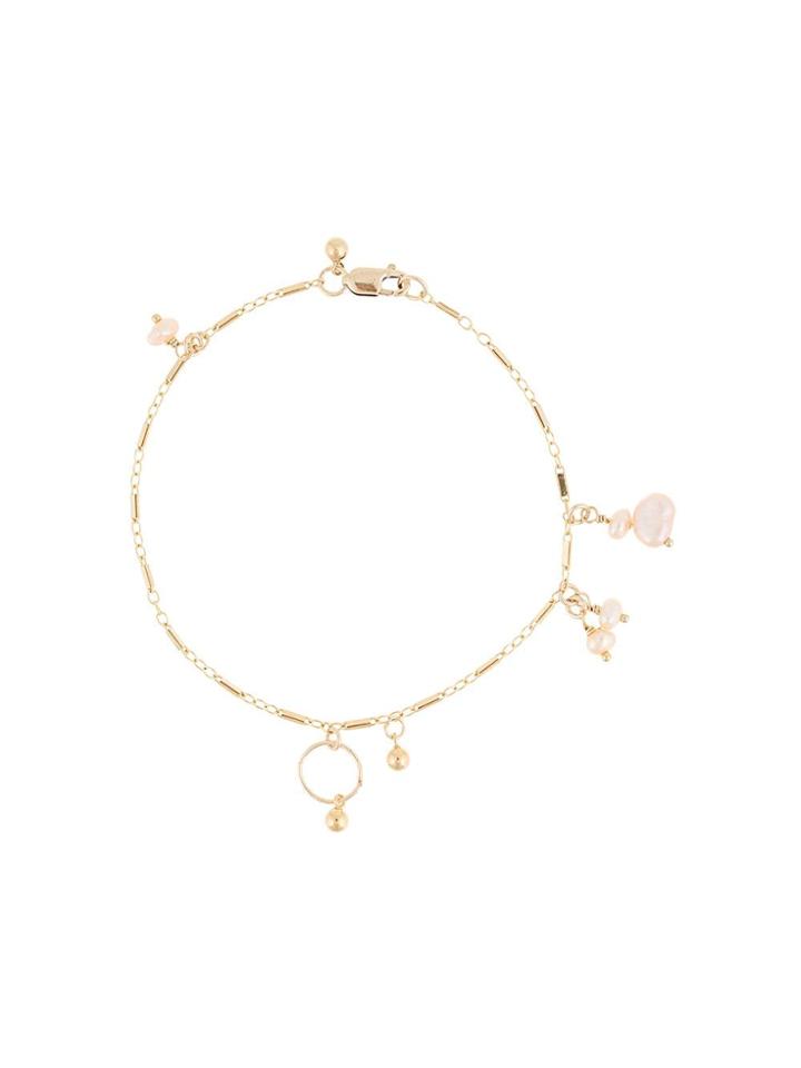 Petite Grand Pearl Charm Bracelet - Gold