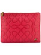 Vivienne Westwood Embossed Zip Clutch
