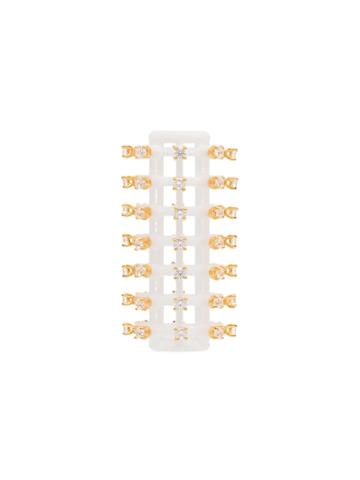 Yvmin Crystal Curling-iron Earring - Silver