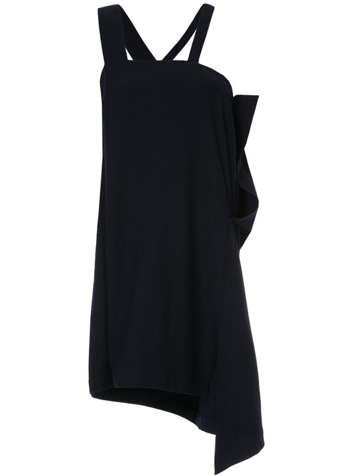 Yohji Yamamoto Vintage Asymmetric Pinafore Dress - Black