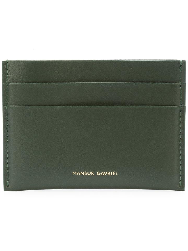 Mansur Gavriel Logo Cardholder - Green