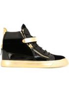 Giuseppe Zanotti Design 'dan' Velvet Hi-top Sneakers